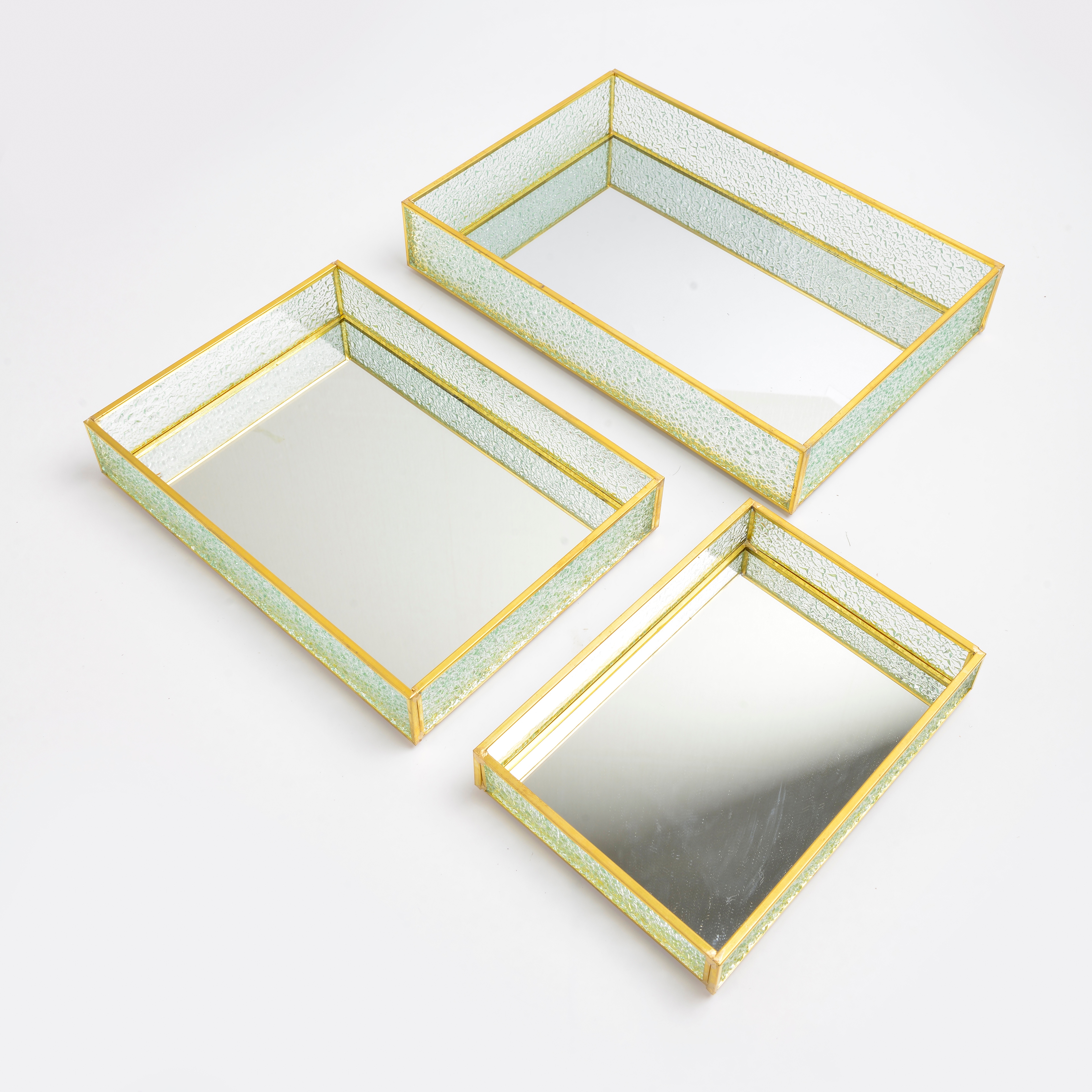 2022 new Internet celebrity simple household glass storage tray rectangle thumbnail