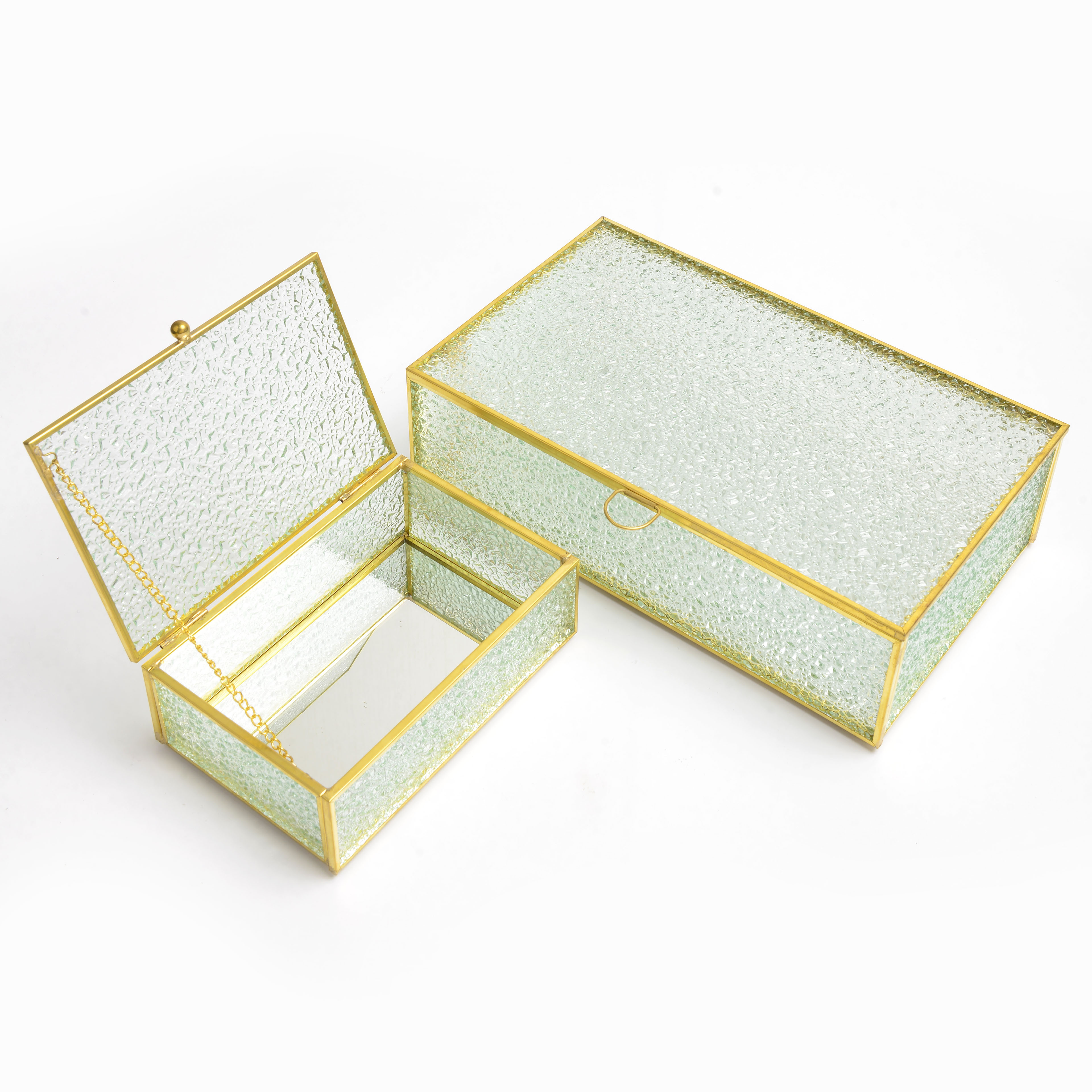 2022 new net popular simple household glass storage box rectangle thumbnail