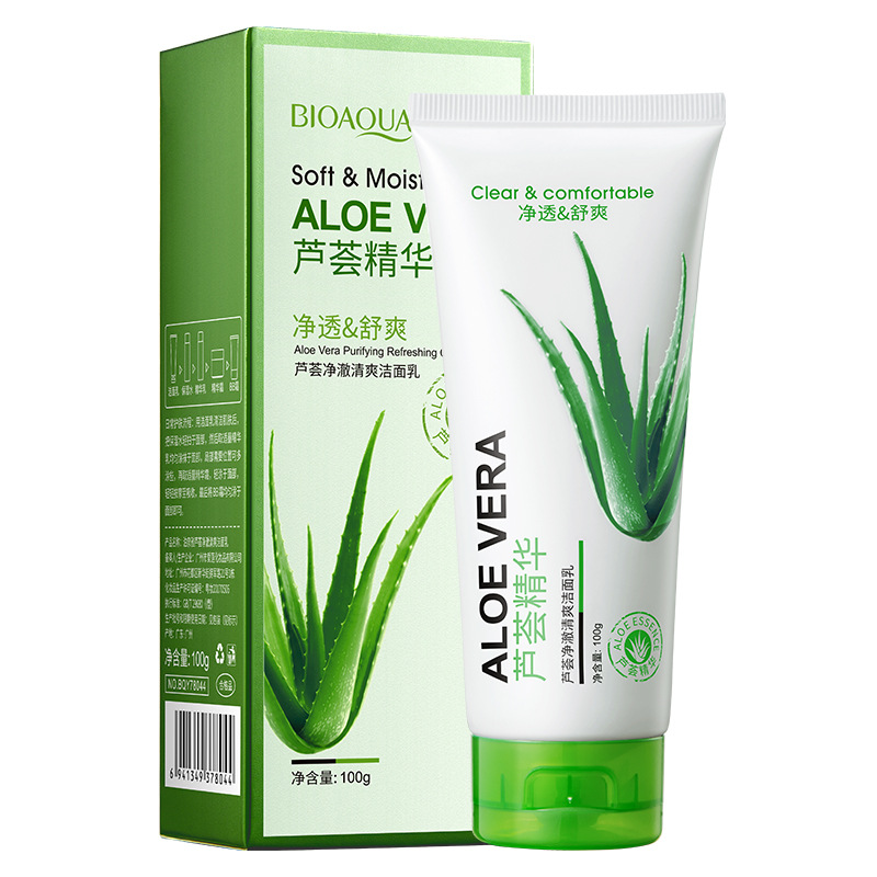 泊泉雅芦荟净澈清爽洁面乳  泡沫洗面奶