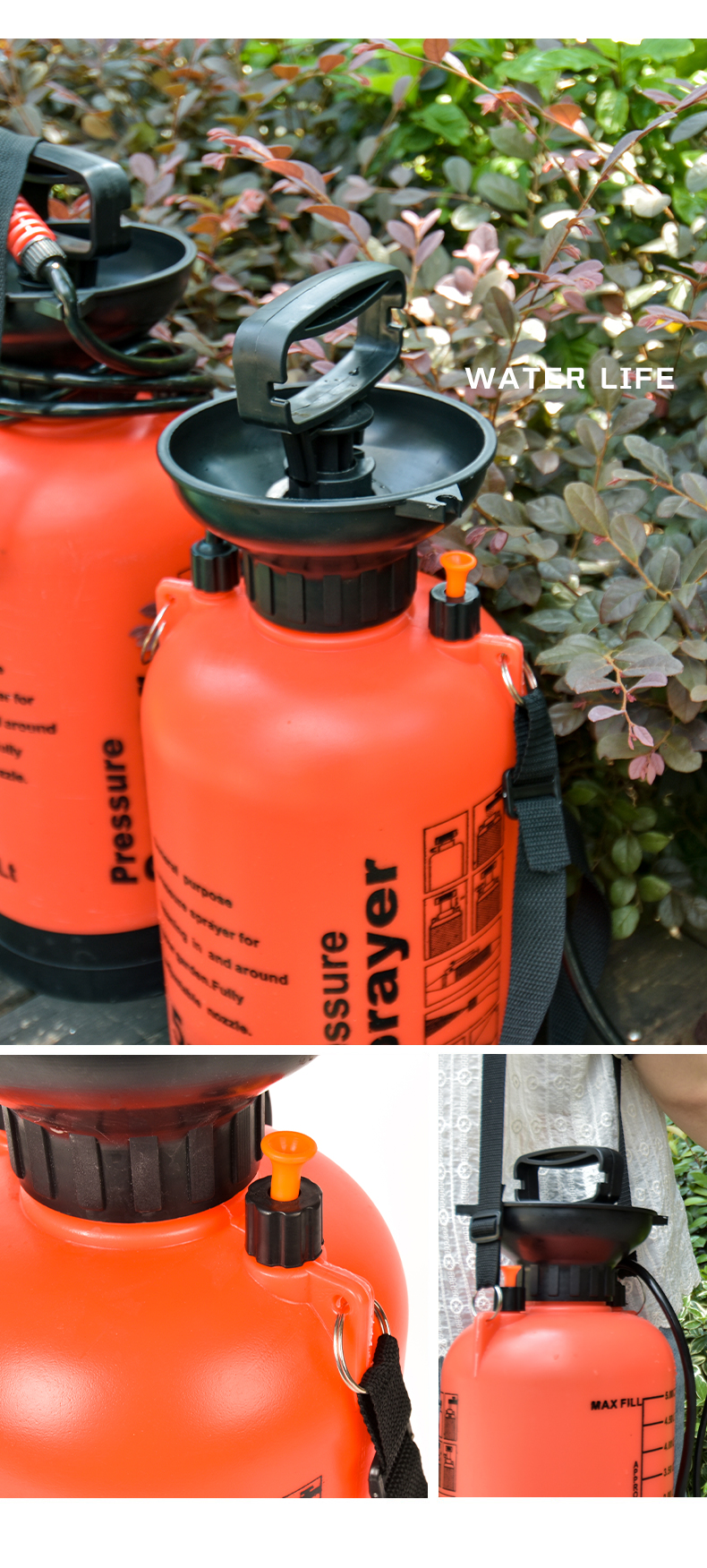 佰世园艺新款背负式消毒喷雾器农用气压浇花喷壶大容量压力喷水壶详情13