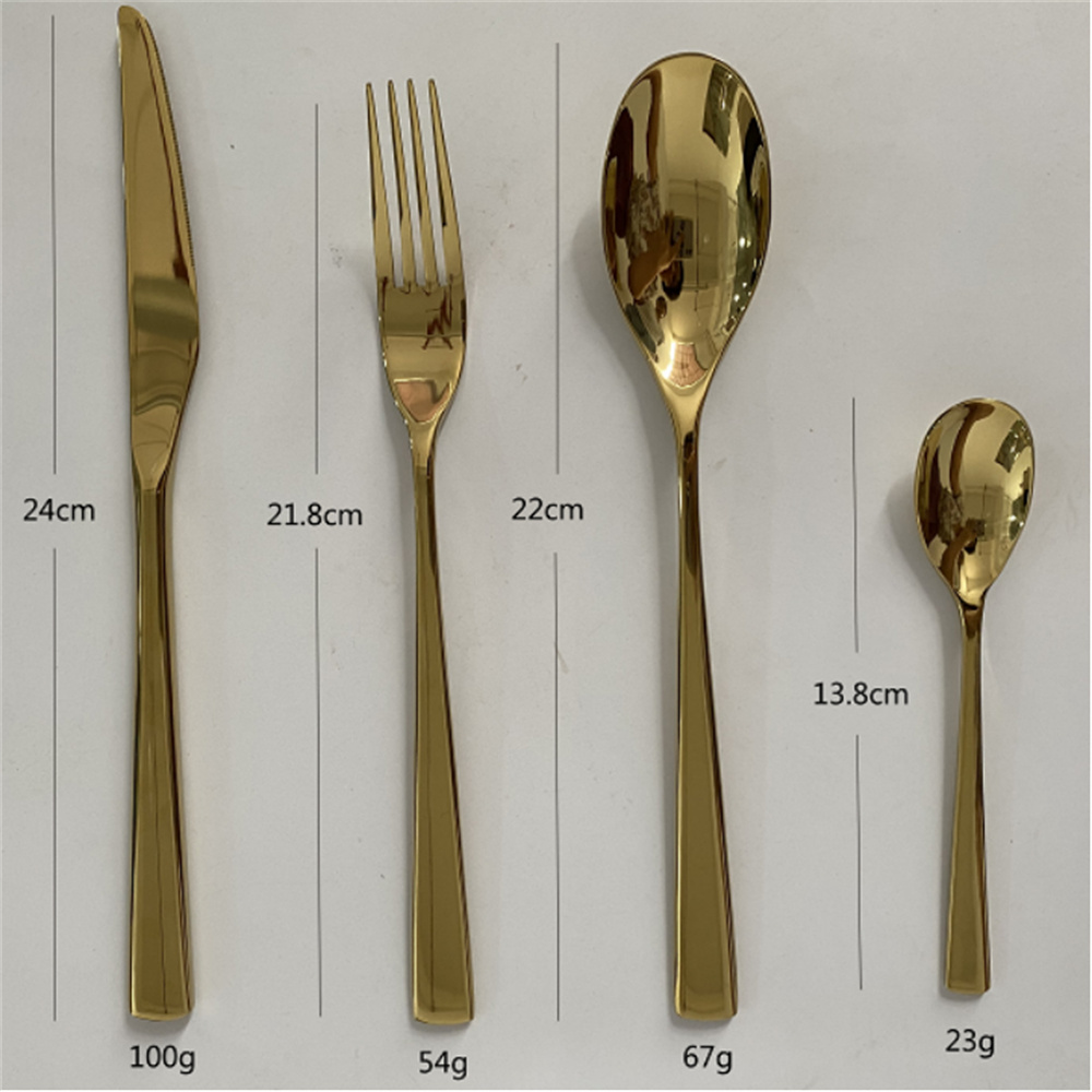 西餐刀叉收纳/蛋形镀金餐具/雅致轻奢餐具细节图