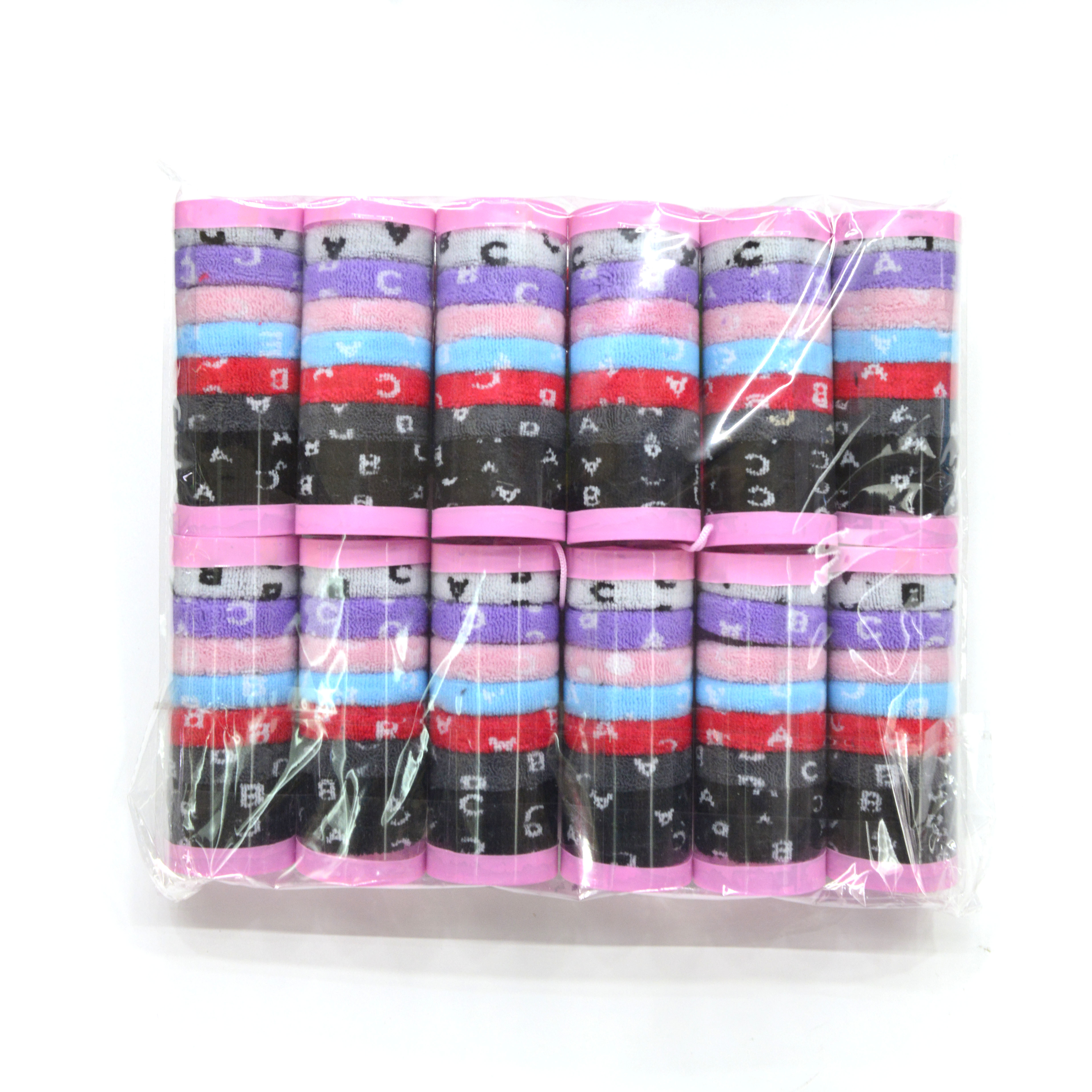 2022 new Internet celebrity pop style 8 low elastic lift tube rubber band mixed color hair ring thumbnail