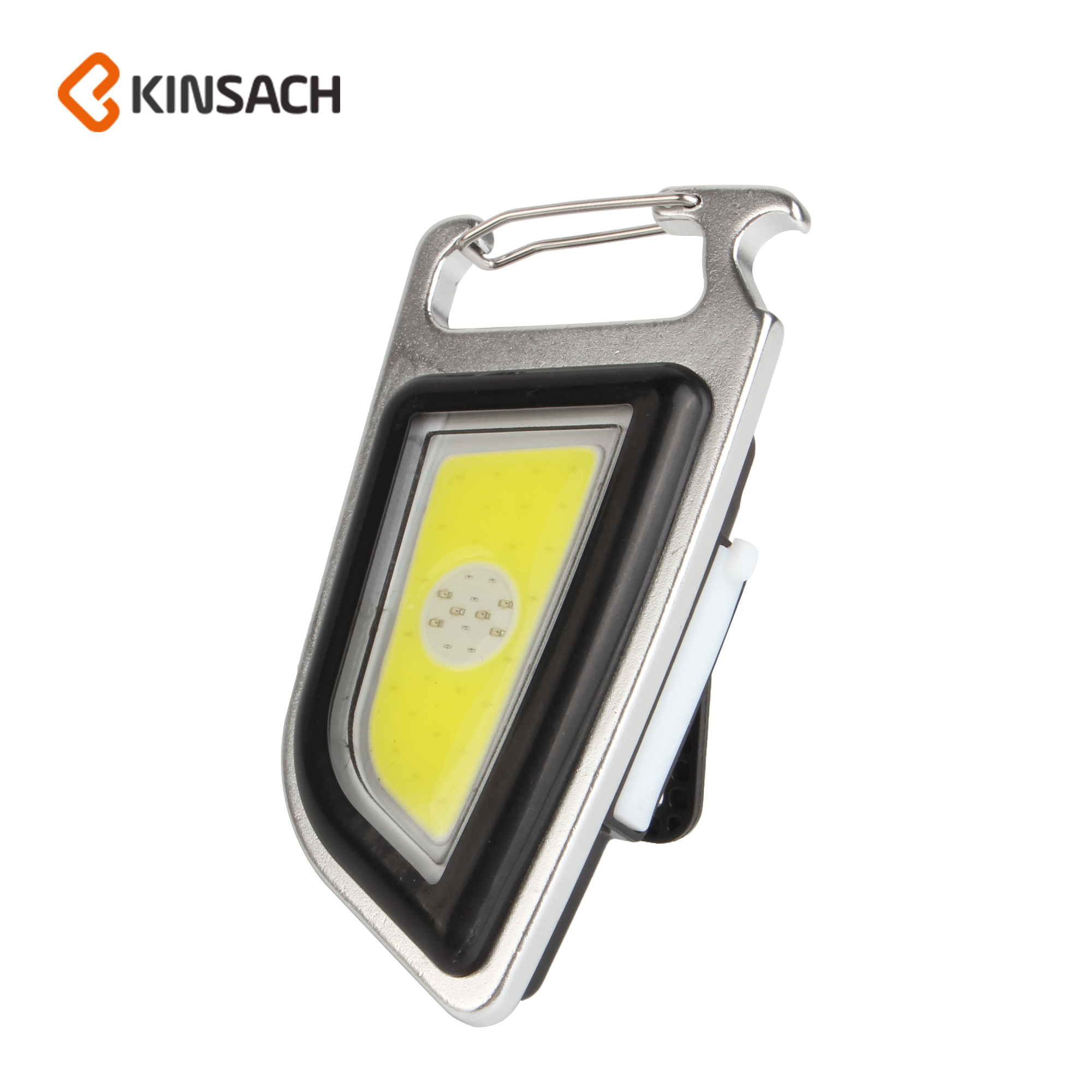 New key multi-functional keychain light, mini flashlight, COB work light, ultra-bright outdoor camping light, portable flashlight