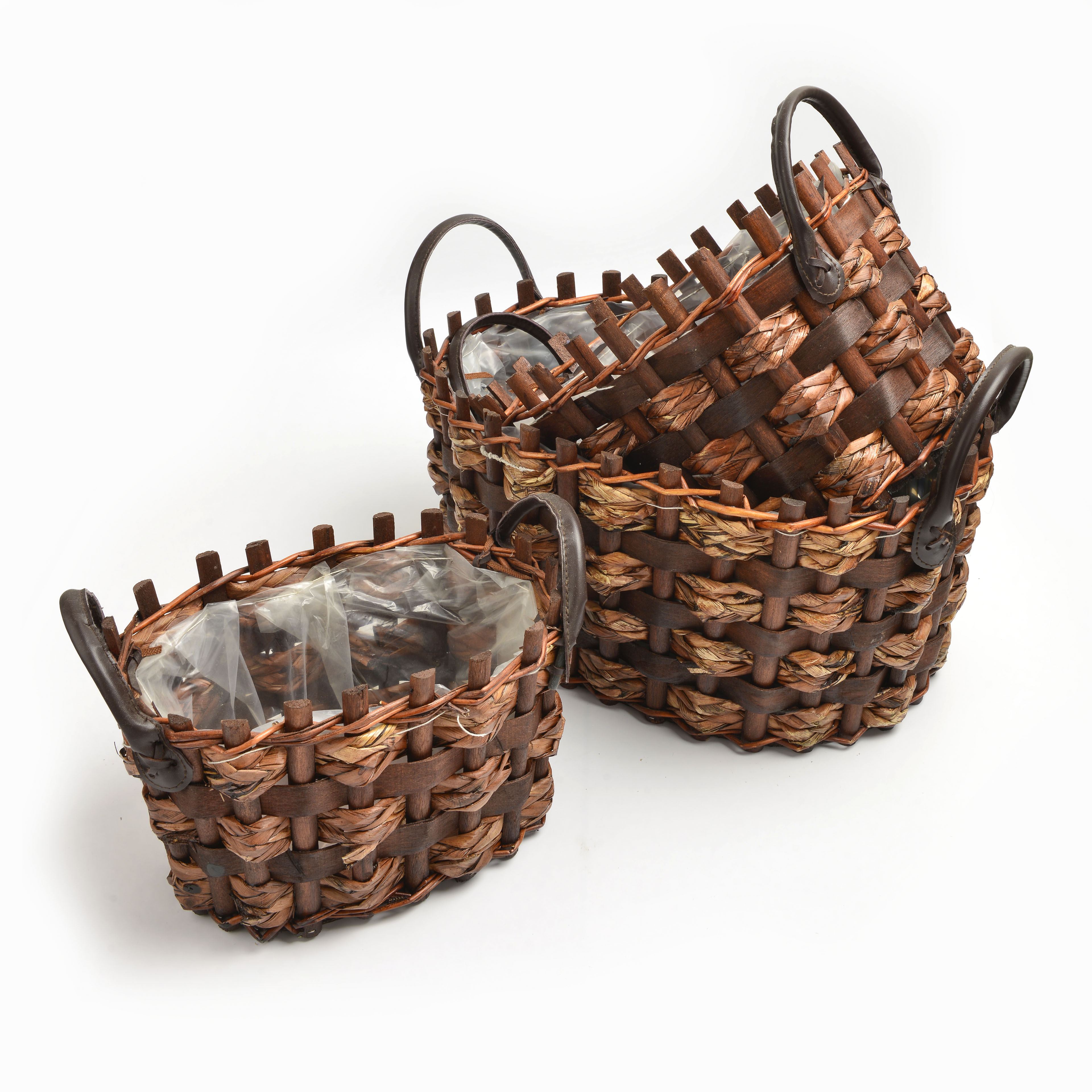 Black rectangular bamboo-woven flower basket 2, a new online hit in 2022 thumbnail