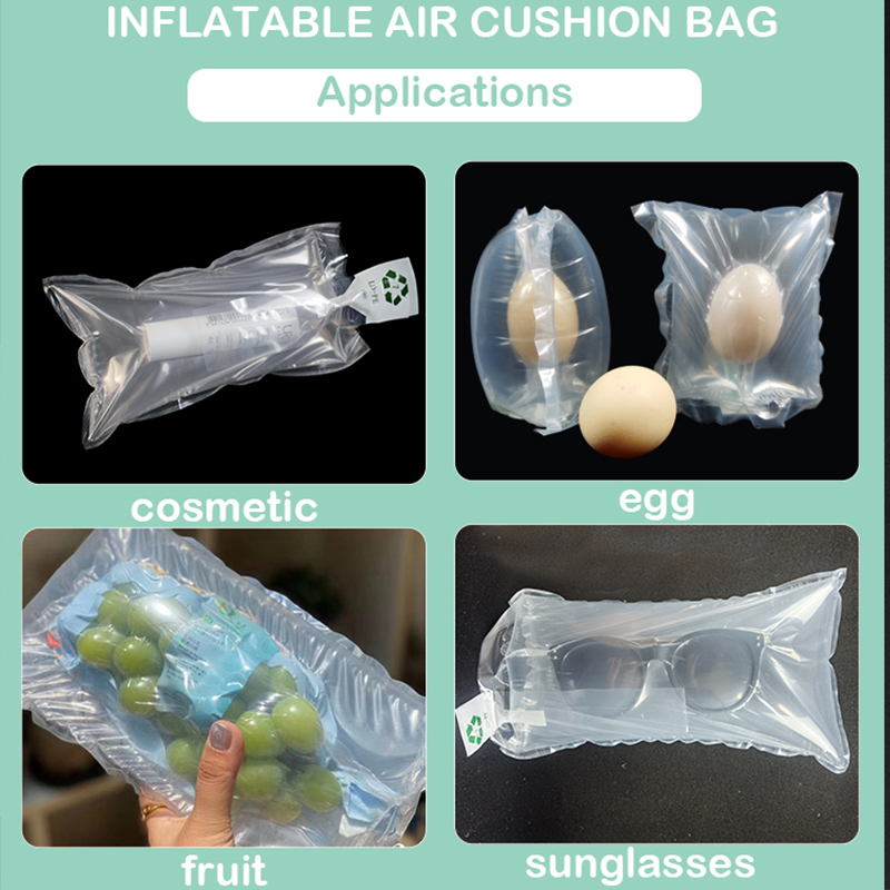 Strong Shockproof Air Wrap Cushion Bag Protective Packing Materil For Cosmetics  details Picture