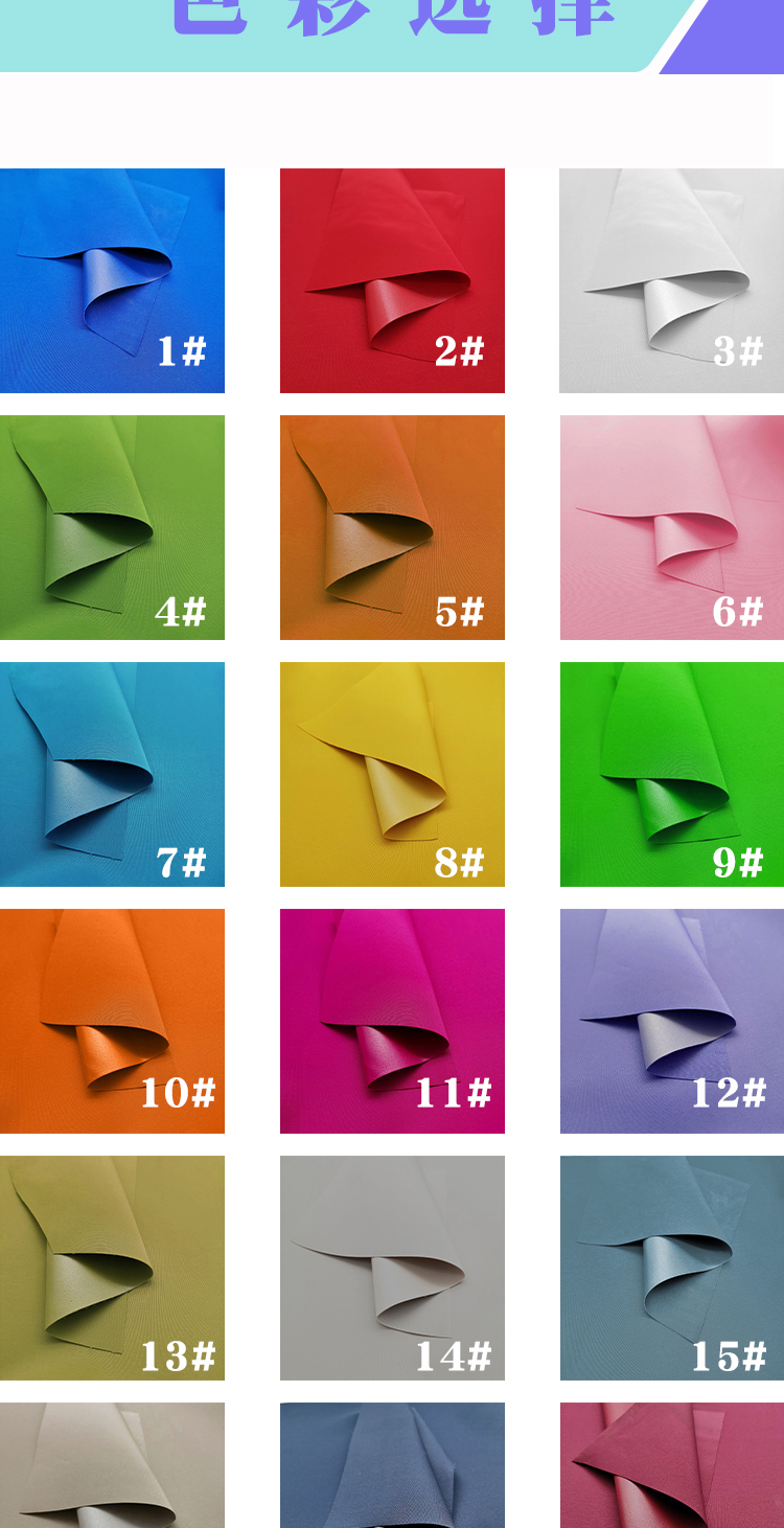 喷水花瑶发泡米高料PVC箱包面料化妆包笔袋详情8