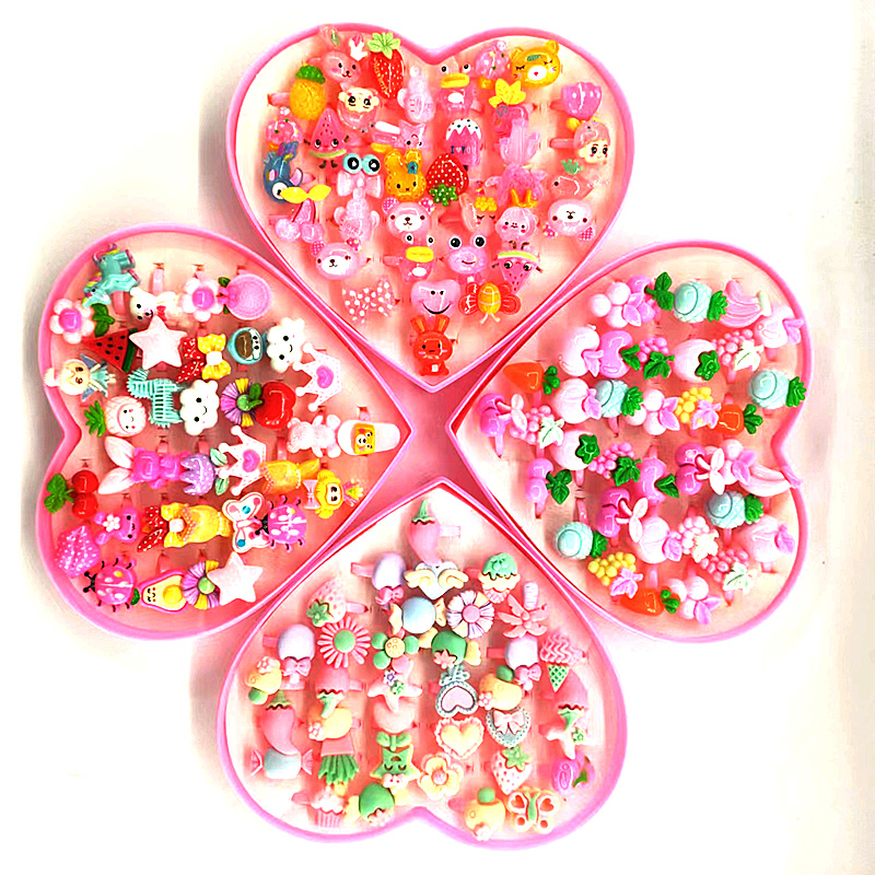 BD220901-1 Children's heart-shaped ring set full figure