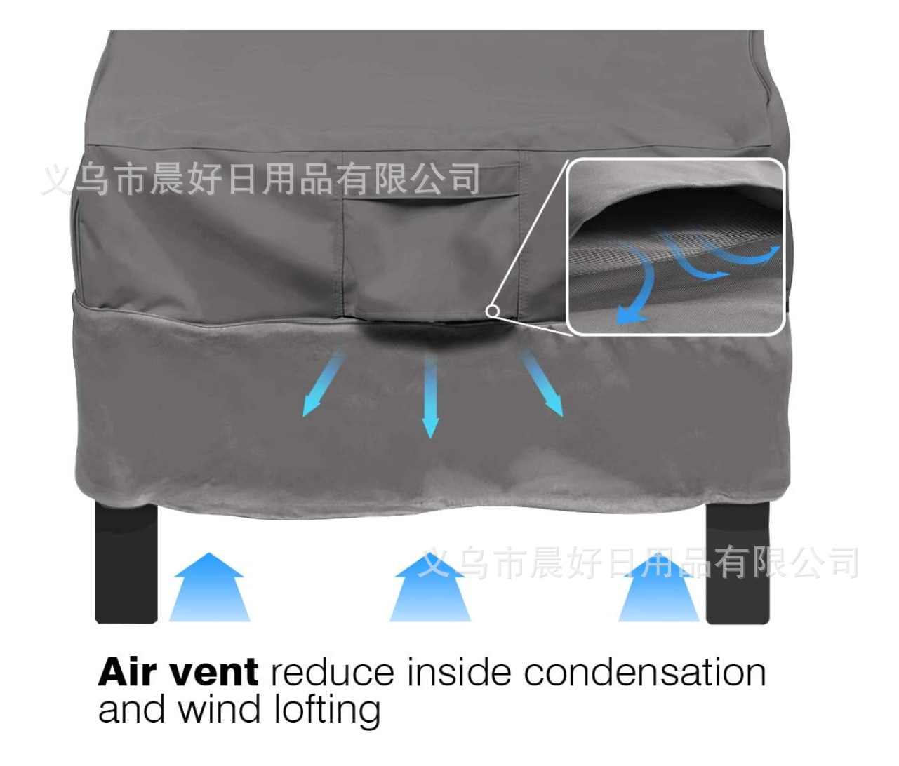 Durable waterproof outdoor single sofa cover indoor and outdoor sunscreen and dust cover furniture thumbnail