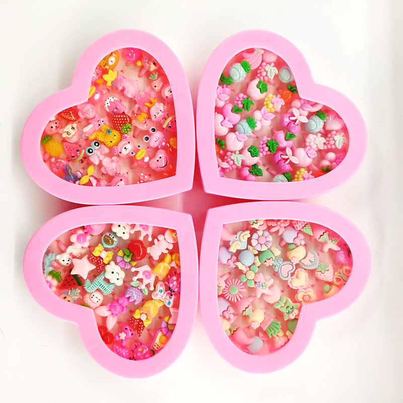 BD220901-1 Children's heart-shaped ring set details Picture