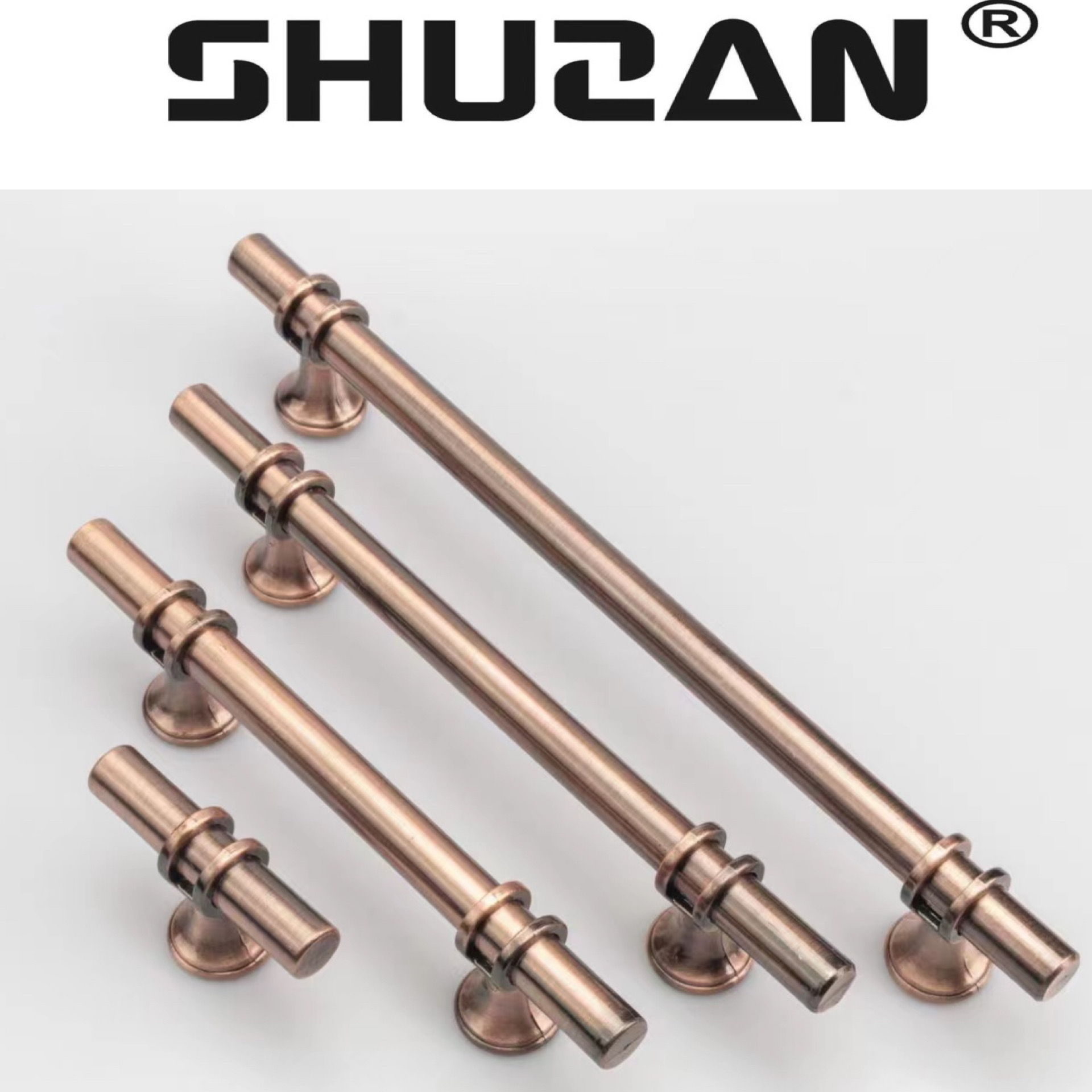 Factory Direct Sales Of Wardrobe Door Handles, Golden Aluminum Alloy Drawers, Kitchenware, Furniture Hardware, T-Shaped Single-Hole Handles details Picture