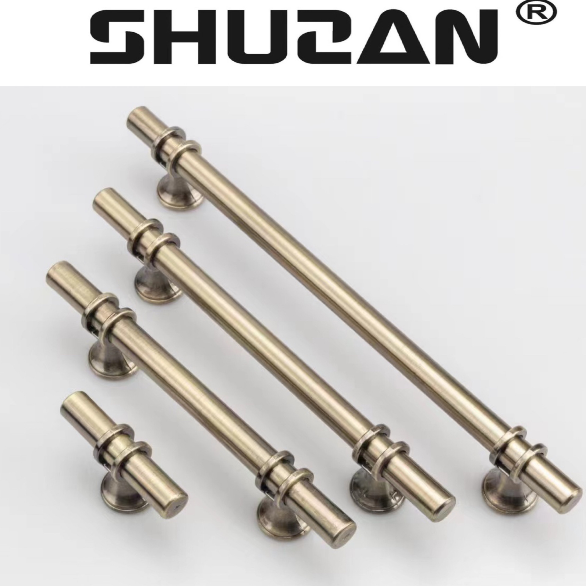 Factory Direct Sales Of Wardrobe Door Handles, Golden Aluminum Alloy Drawers, Kitchenware, Furniture Hardware, T-Shaped Single-Hole Handles