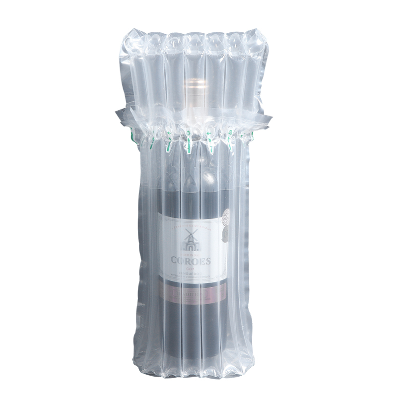 Independent Tube Inflatable Air Column Bag Protective Packaging for Wine Bottle  full figure