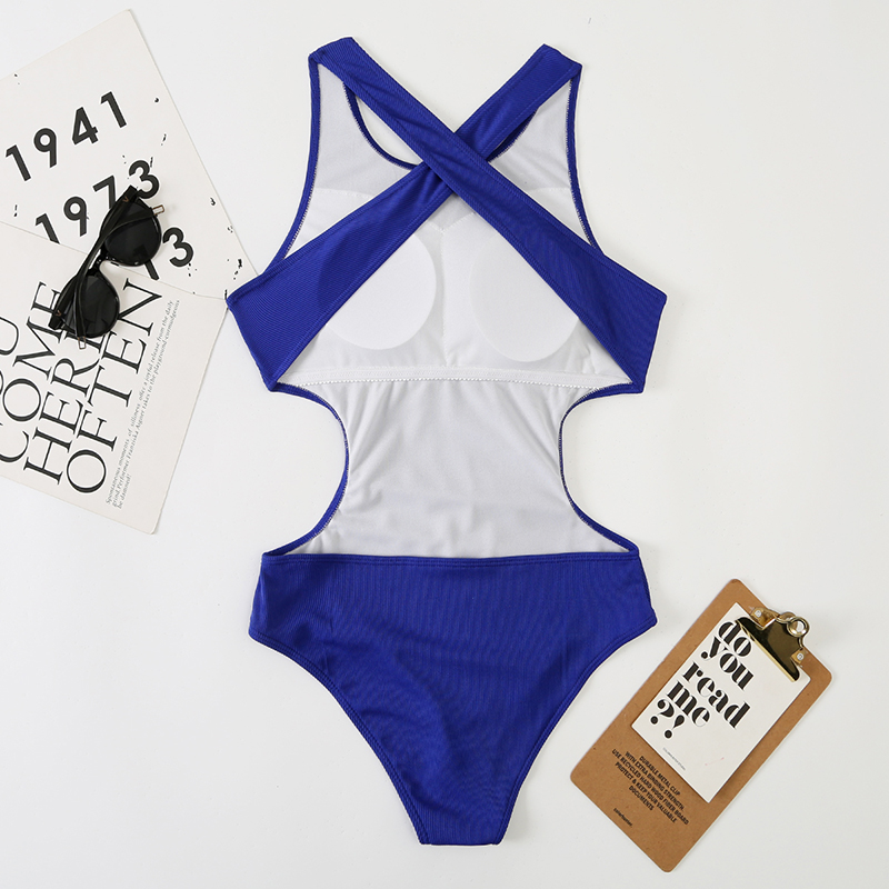 [Factory Direct Sales] New Amazon Cross-Border Solid Color Sexy One-Piece Swimsuit Foreign Trade Backless Bikini 2022 European And American Swimsuit Women's Swimsuit Manufacturers Wholesale Bikini Application Scenario