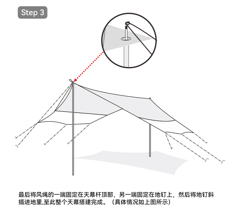 Xanuoduoji outdoor black rubber hexagonal canopy camping thickened rainproof, sunshade and portable simple canopy pic 2