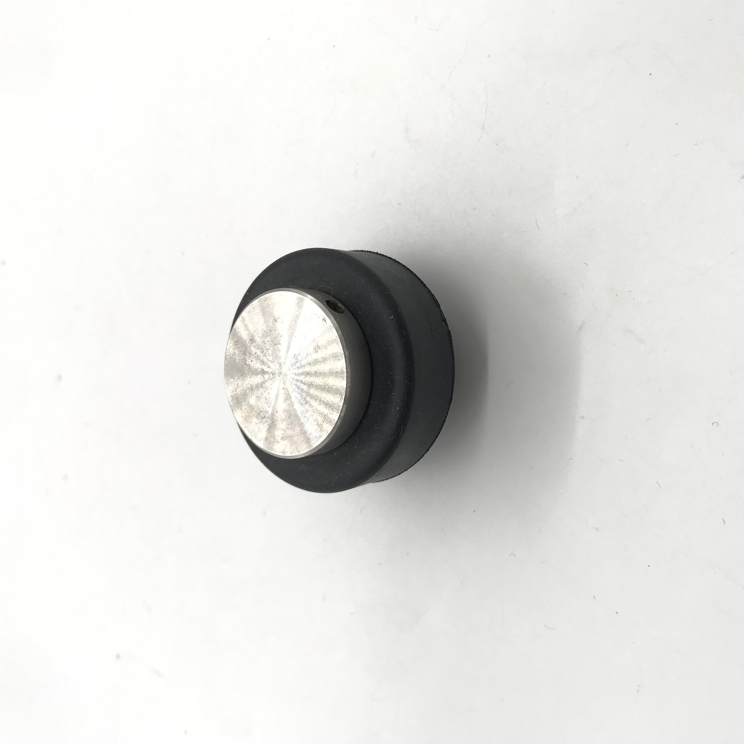 Cylindrical door touch stainless steel bathroom glass door suction anti-collision door top nylon doorstop