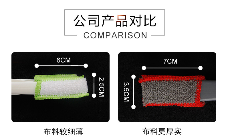 驰善汽车多功能双头缝隙刷子空调出风口清洁刷家车键盘刷百叶窗除尘刷详情12