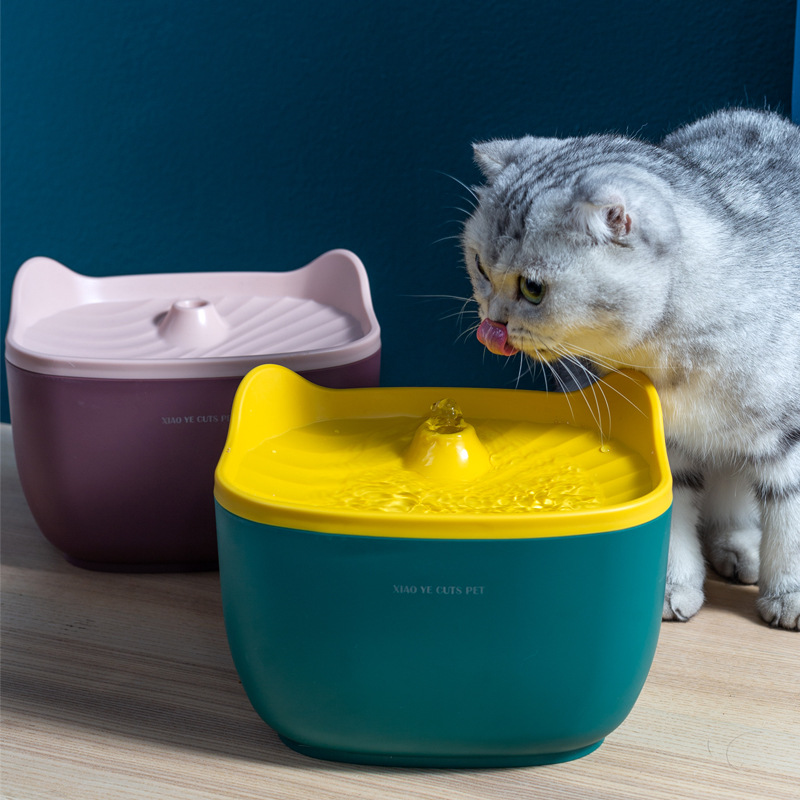 新款猫耳饮水器静音智能猫咪饮水机自动水循环过滤喂水器宠物用品详情图3