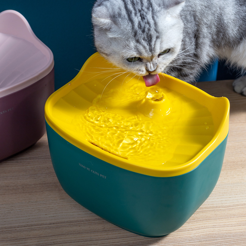 新款猫耳饮水器静音智能猫咪饮水机自动水循环过滤喂水器宠物用品详情图2