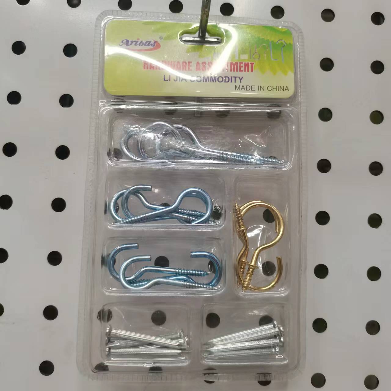 Light Hook, Hook, Steel Nail Combination, Wall Hook 9601 details Picture