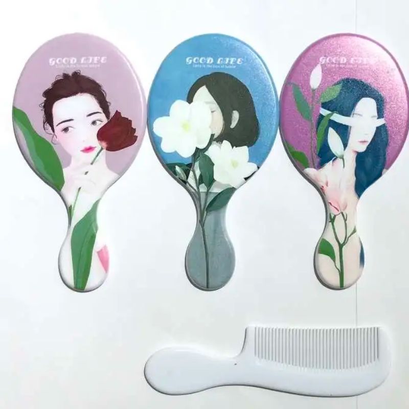 Hair styling comb T03, long hair air bag wide curling comb, air cushion comb, head massage comb, large teeth printed comb, wide teeth for hair styling