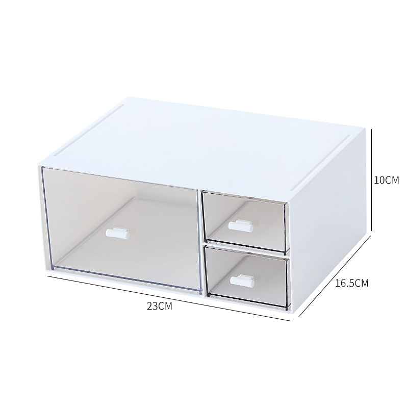 Plastic clear makeup storage box