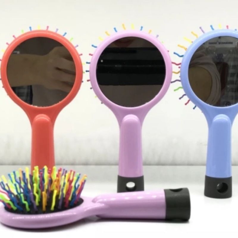 美发梳镜子气垫按摩梳塑料按摩防静电梳子塑料印花可爱气囊梳子