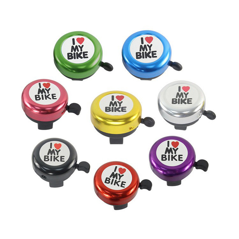 220812 Red Heart aluminum bell bicycle hand-pulled bell Heart Small Diameter Bicycle bell Aluminum alloy bell Bicycle Bell Thumb Bell horn Item Picture