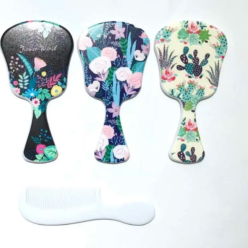 Hair styling comb T01, long hair air bag wide curling comb, air cushion comb, head massage comb, large teeth printed comb, wide teeth for hair styling Specification image