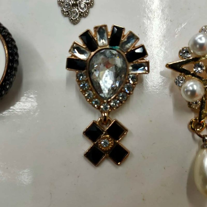 猫头鹰胸针新款 镶水钻珍珠胸针别针 时尚防走光服饰配饰胸花领针b，