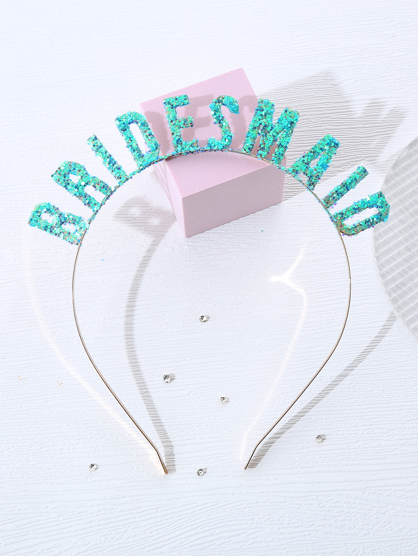 English Letter Gold Onion Powder Bridesmaid Headband Wedding Accessories Party Headwear Wedding Accessories Bride Hair Bridesmaid Headband Item Picture