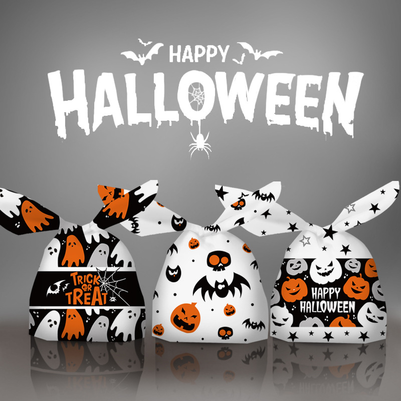 New Cross-Border Halloween Candy Bag Bag Rabbit Ears Snack Bag Baking Cookie Bag Gift Bag Manufacturers In Stock details Picture