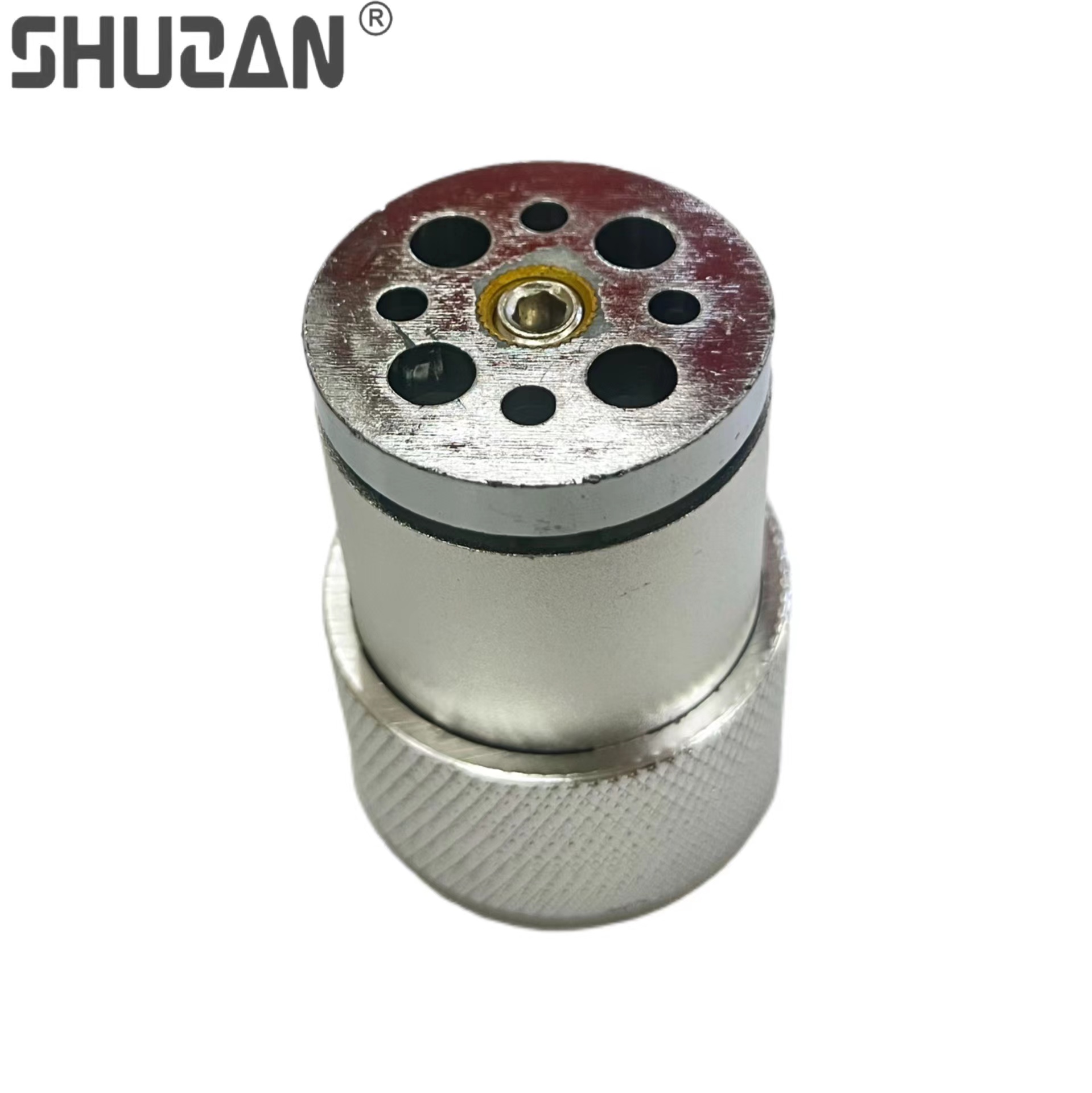 Wholesale sofa feet 38mm sandblasted round aluminum alloy bedside table feet furniture feet thumbnail