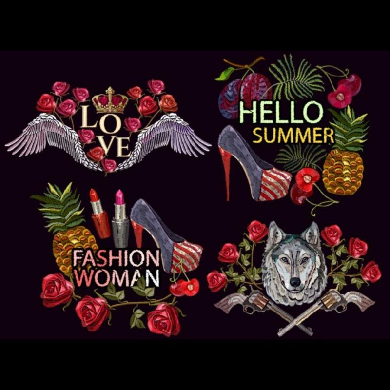 Hot Stamping Fashion Clothing Accessories Hot Stamping Map Diy Pattern Hot Stamping Design Hot Stamping Processing Paste Hot Drilling New Style Application Scenario