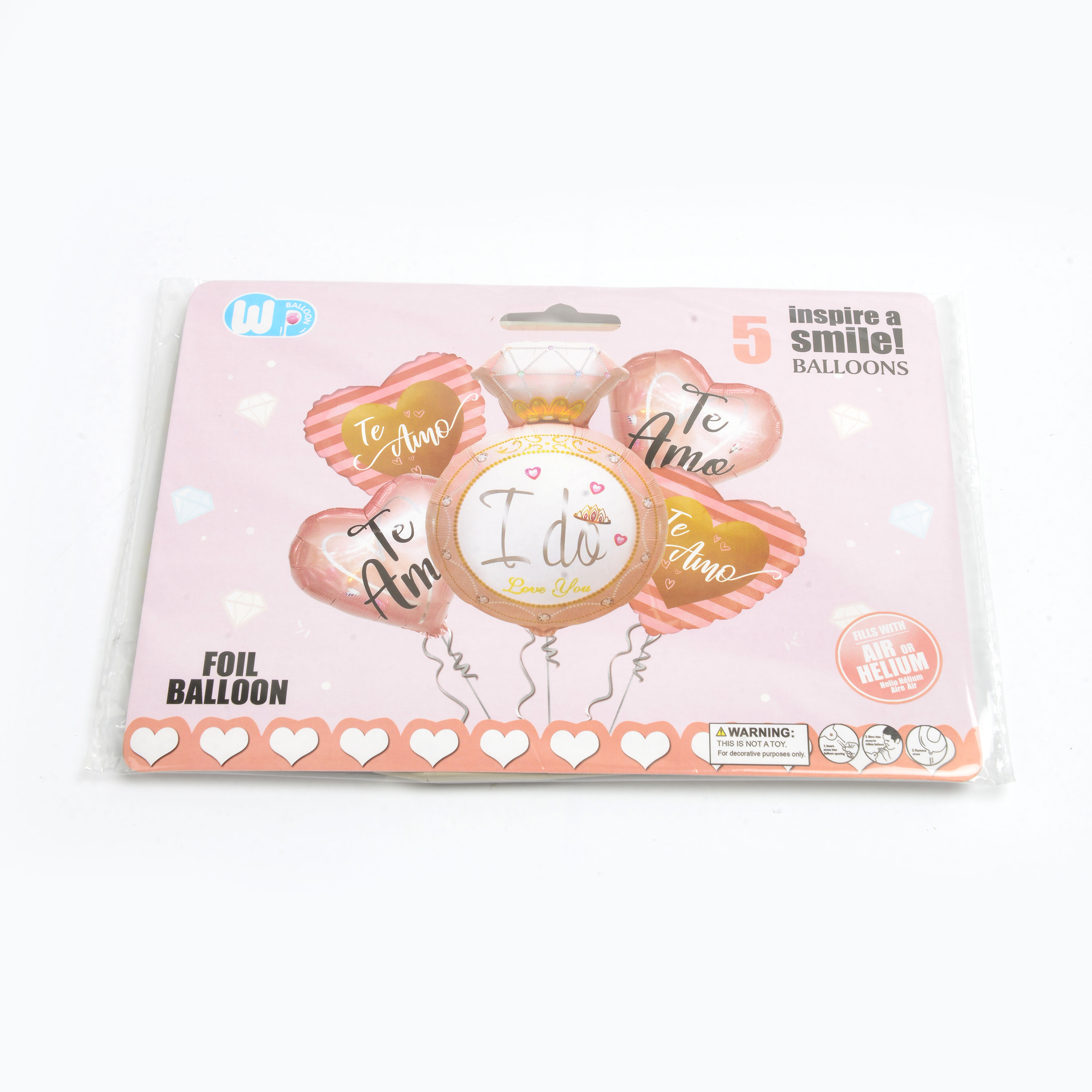 Cross-border aluminum film balloon package party background decoration set proposal diamond balloon set aluminum film balloon set wholesale thumbnail