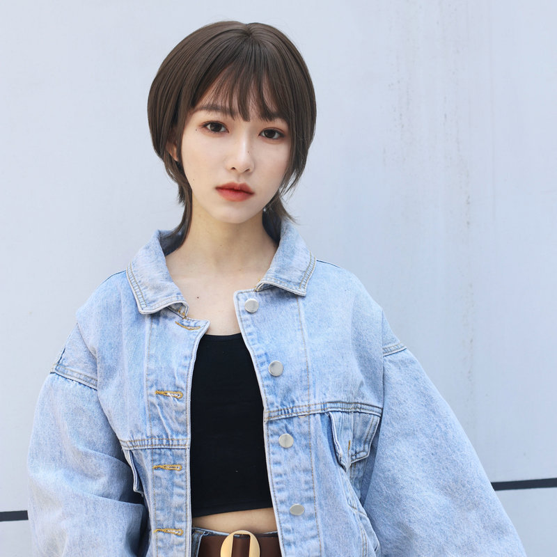 Manufacturers hairpiece female high temperature silk short straight hair natural full head set new fashion Bob handsome wig wholesale Application Scenario