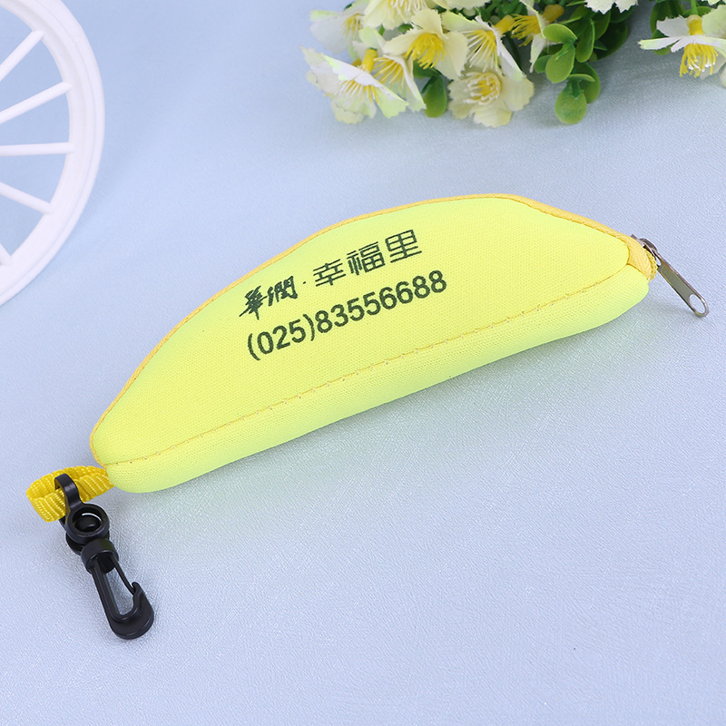 190T Banana Fruit Bag Custom made with LOGO Thickened banana portable Folding Reusable bag Shopping folding gift bag thumbnail