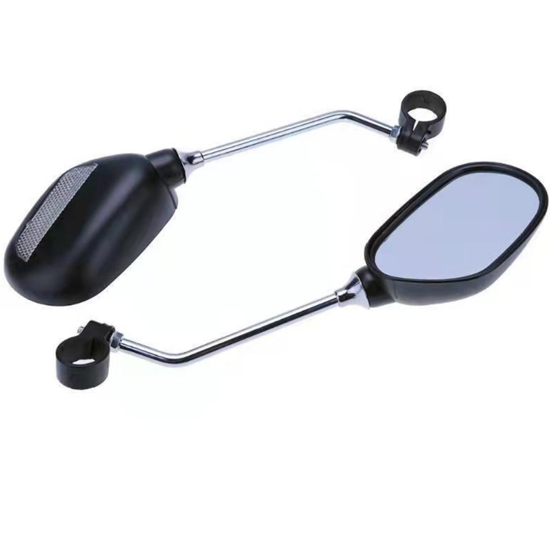 190602 Bicycle rearview mirror, motorcycle bicycle rearview mirror, riding safety view rearview mirror, equipped flat glass mirror, handlebar mirror Application Scenario