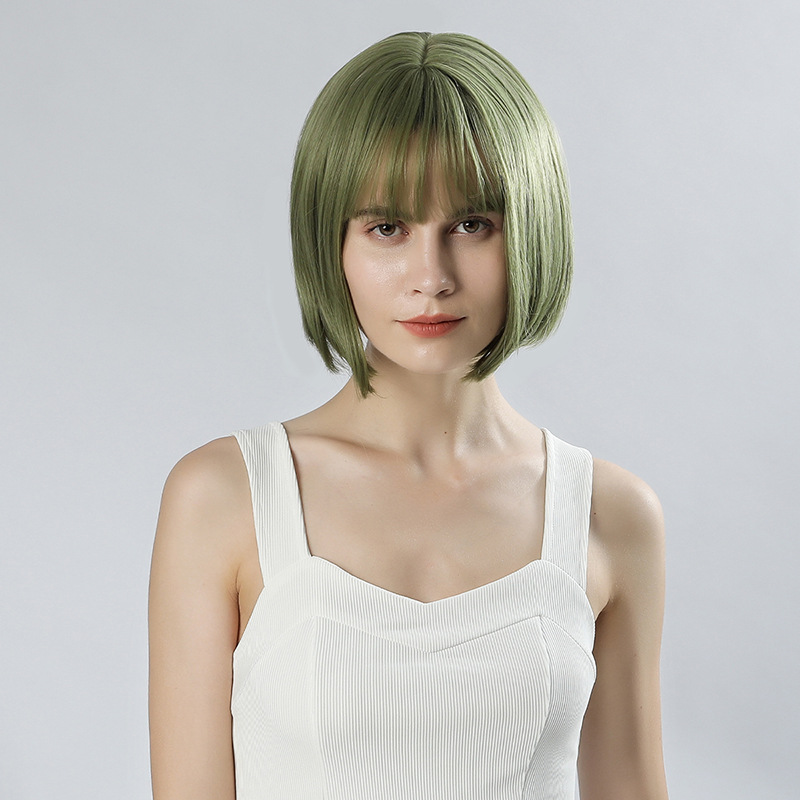 Manufacturers wholesale wig female short Bob new net red bangs natural inside buckle Bobo wig full head Application Scenario