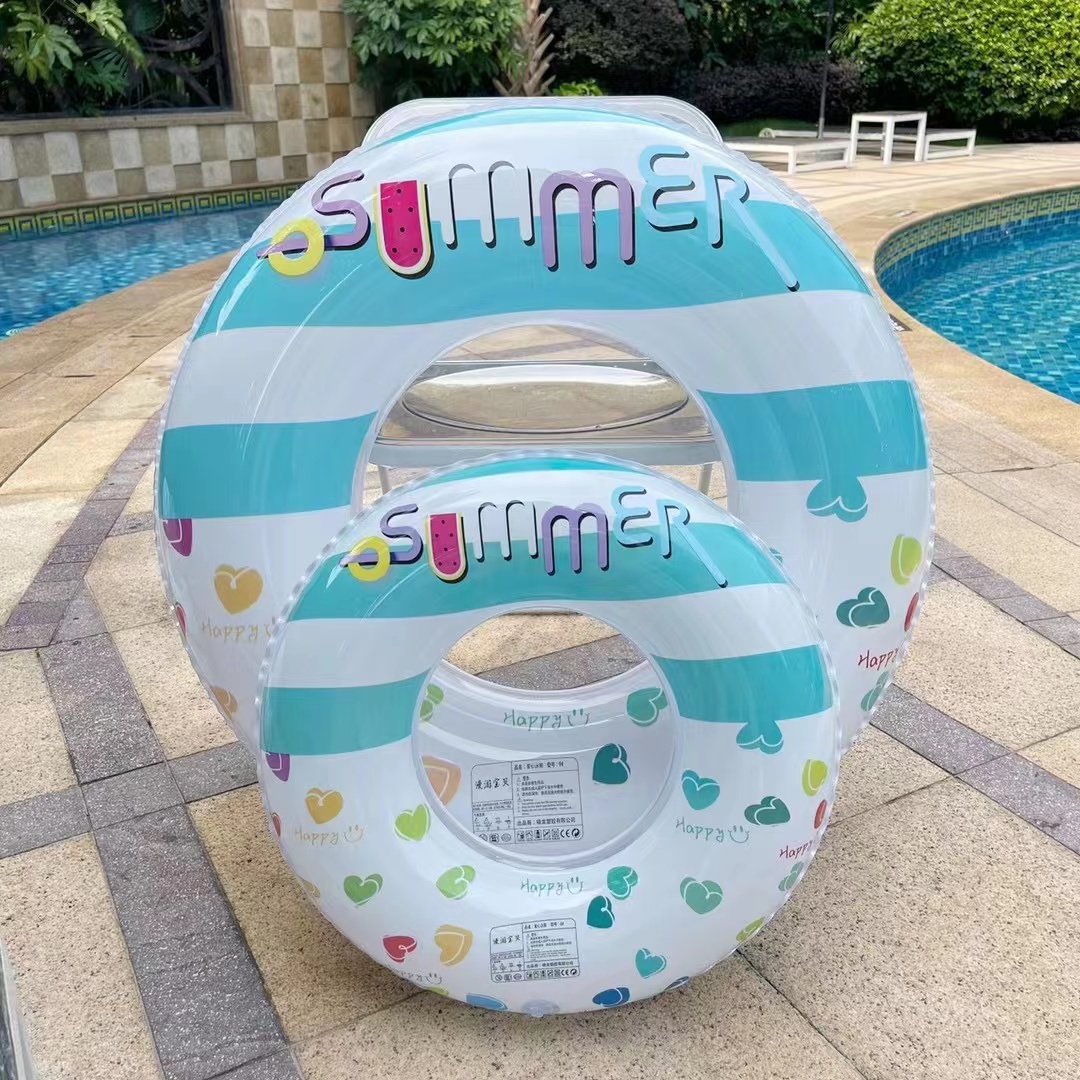水上用品工厂PVC 90CM 新款加厚夏日风情游泳圈 啸龙玩具厂批发直售20