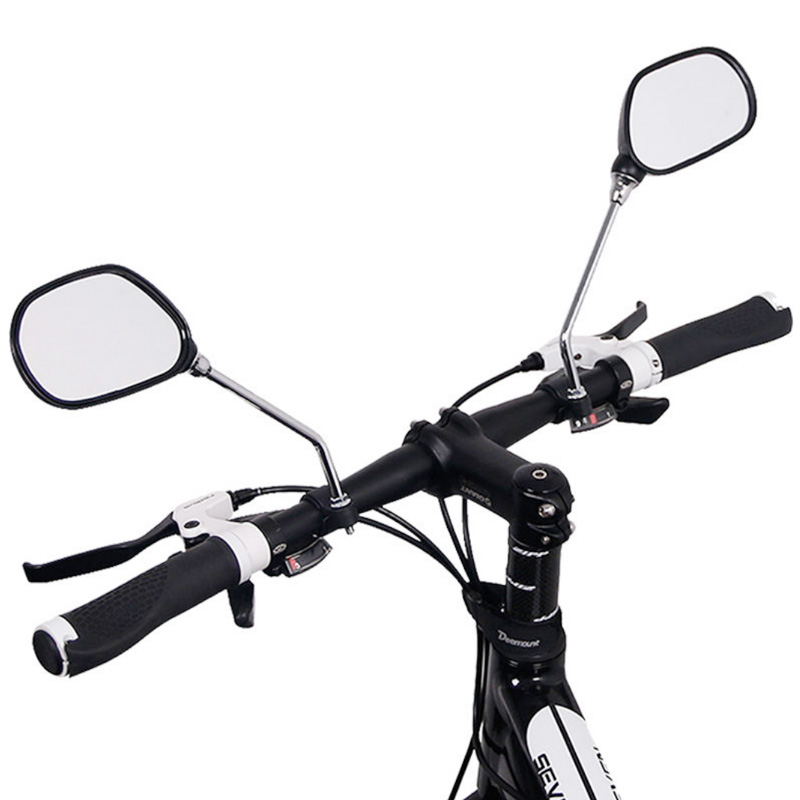 190602 Bicycle rear-view mirror Motorcycle bicycle mirror Riding safety rear mirror equipped with flat glass mirror handlebar mirror