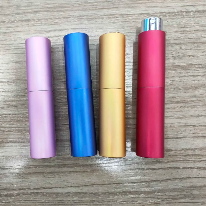 10 Ml Rotating Perfume Tube Vial Bayonet Bottle Trial Filling Vial Specification drawing