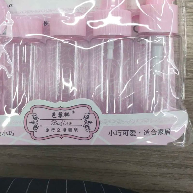 7-Piece Travel Set Plastic Bottle Wholesale Cosmetics Bottle Specification drawing