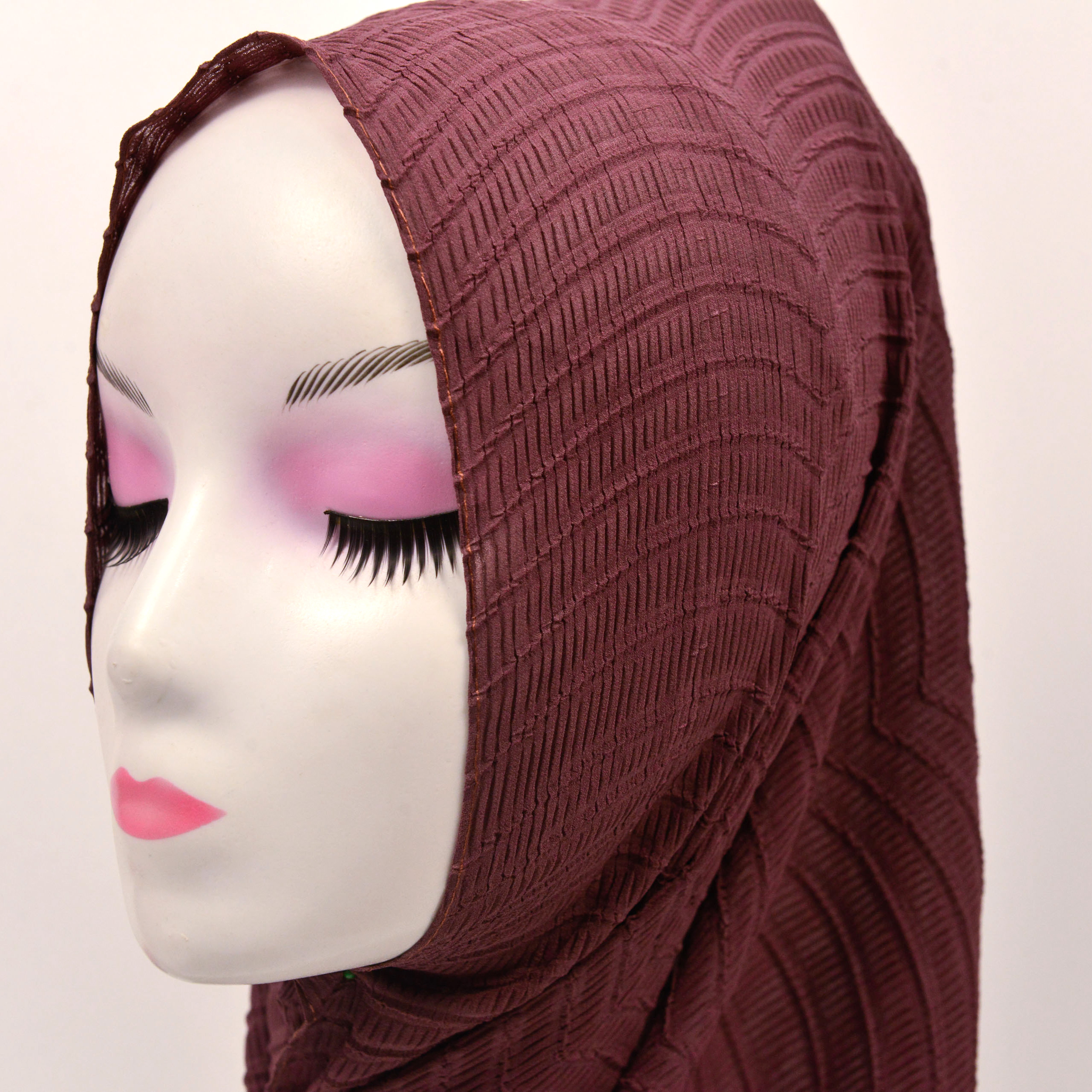 Cross-Border Foreign Trade Wholesale Monochrome Mercerized Cotton Headscarf Female Pure Color Malaysia Sweatshirt Headscarf Spot Item Picture