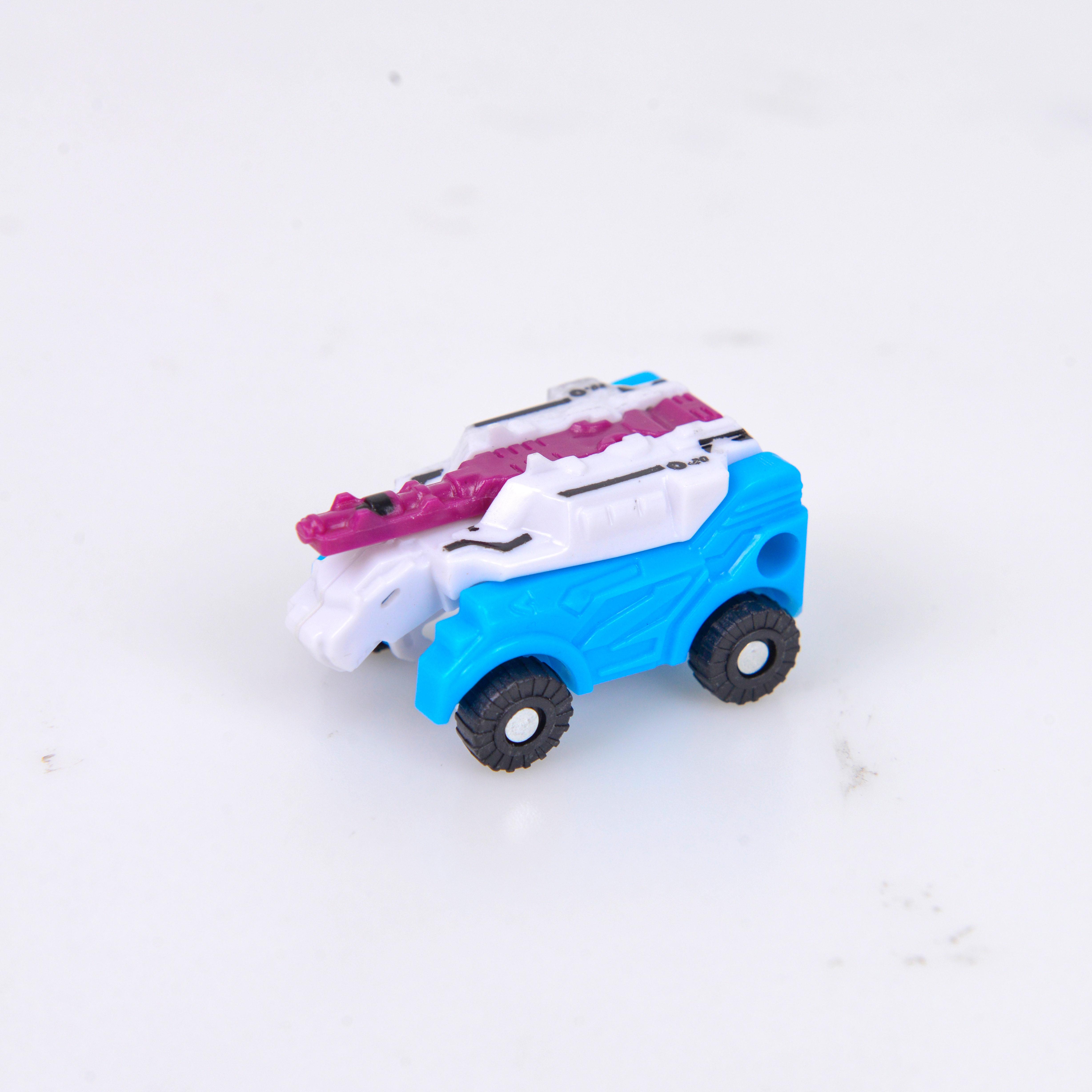 Boy deformation toy deformation car hot blue and white car children's gifts wholesale. thumbnail