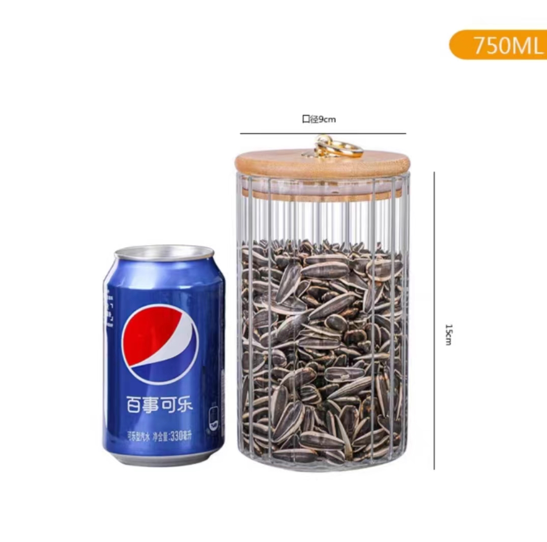 Dry food sealed tank Food grade grain and coarse grain storage tank high borosilicate glass tea storage tank grain storage bottle