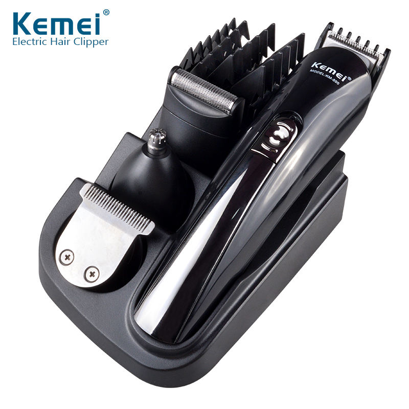 Cross-border manufacturers directly supply KM-500 rechargeable hair clipper titanium hair clipper electric shaver beard trimmer wholesale