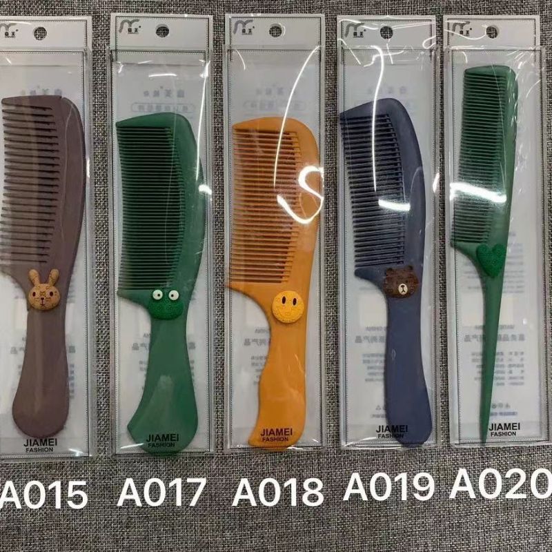 Comb Pvc Box A017 Hair Comb Plastic Cute Styling Comb Children Student Head Comb Home Plastic Dense Tooth Comb Specification drawing