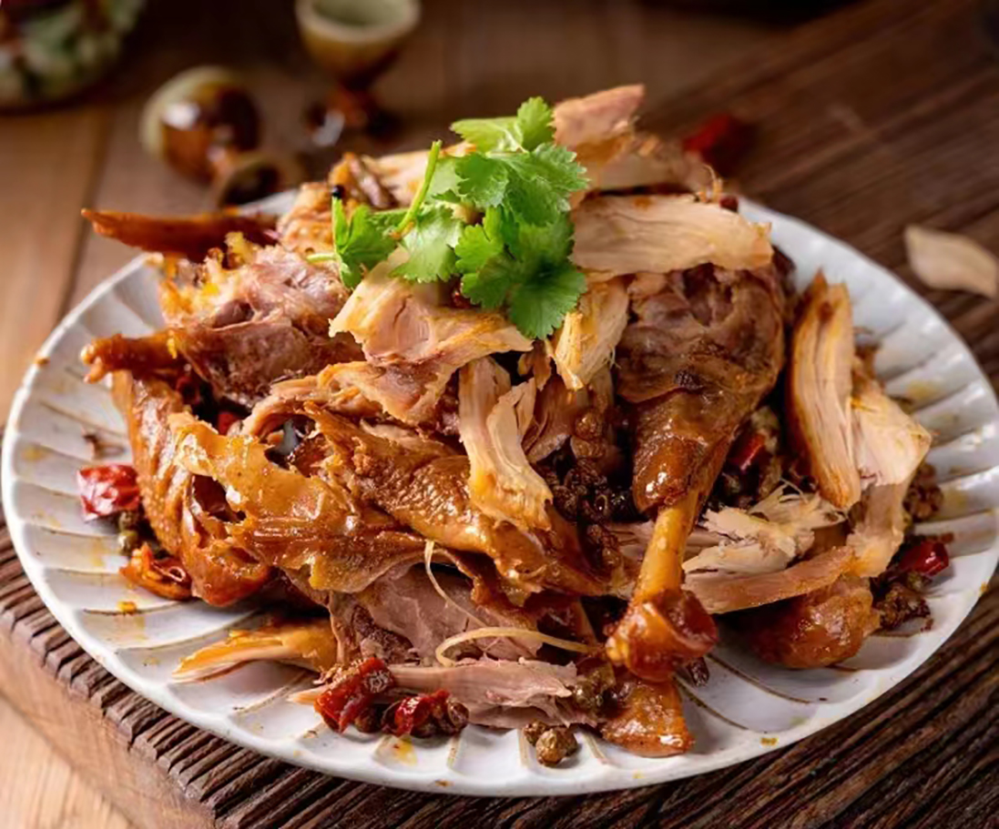 Henan characteristics authentic Shou Xiang Pai Shou Xiang god chicken peanut hand tear whole pepper chicken open bag ready-to-eat manufacturers direct sales thumbnail