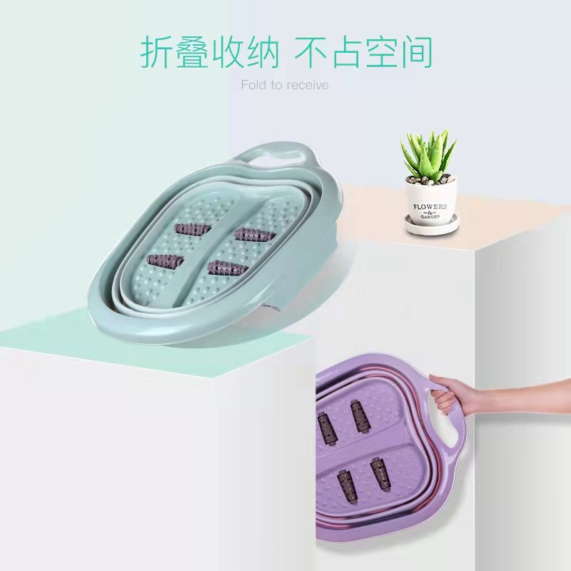 TS折叠泡脚桶塑料足浴盆加厚洗脚桶泡脚盆按摩足浴桶家用成人洗脚盆TS详情6