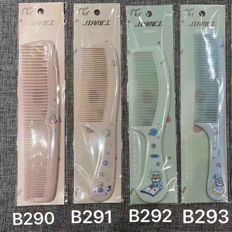 Comb Cartoon Comb B291 Smooth Hair Comb Plastic Cute Styling Comb Kids Student Hair Comb Home Plastic Dense Tooth Comb Specification drawing
